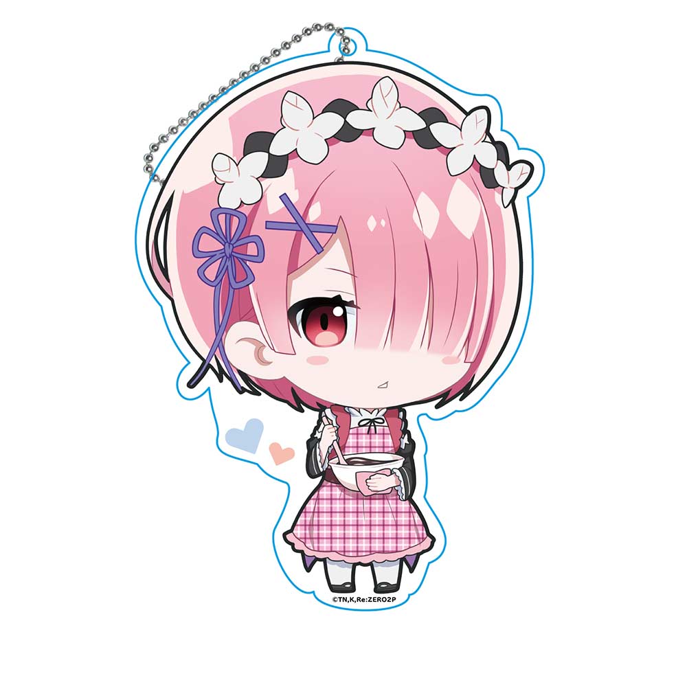 (PO) RE:Zero Starting Life in Another World Big Acrylic Keychain (Valentine Ver.) Ram Image_1