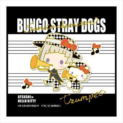 (PO) Bungo Stray Dogs x Sanrio Characters Mini Towel Nakajima Atsushi x Hello Kitty Orchestra Ver. Image_1