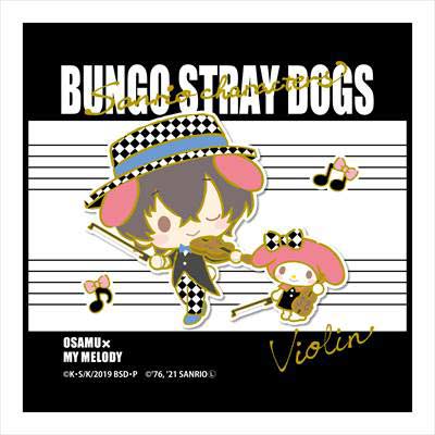 (PO) Bungo Stray Dogs x Sanrio Characters Mini Towel Dazai Osamu x My Melody Orchestra Ver. Image_1