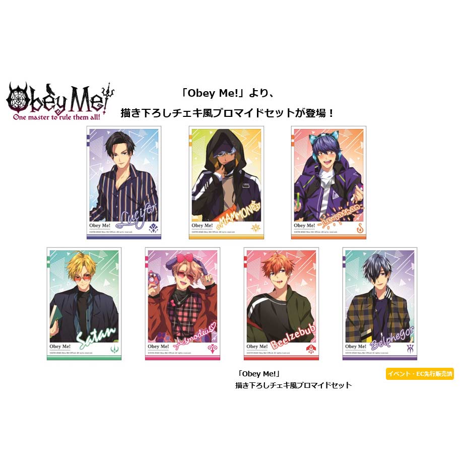 (PO) Obey Me! Original Illustration Instax Style Bromide Set Image_1