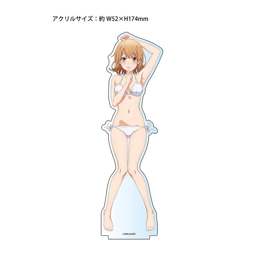 (PO) My Teen Romantic Comedy SNAFU Original Illustration Big Acrylic Stand Iroha (White Bikini) (Re-issue) Image_1