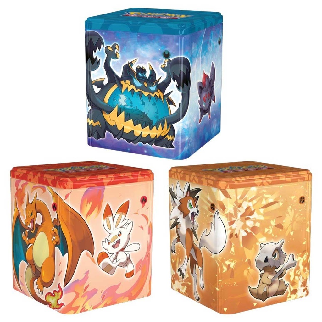 Pokémon TCG: Trainer Boxes and Special Items - Stacking Tin (Fire/Fighting/Darkness) 3 designs available Image_1