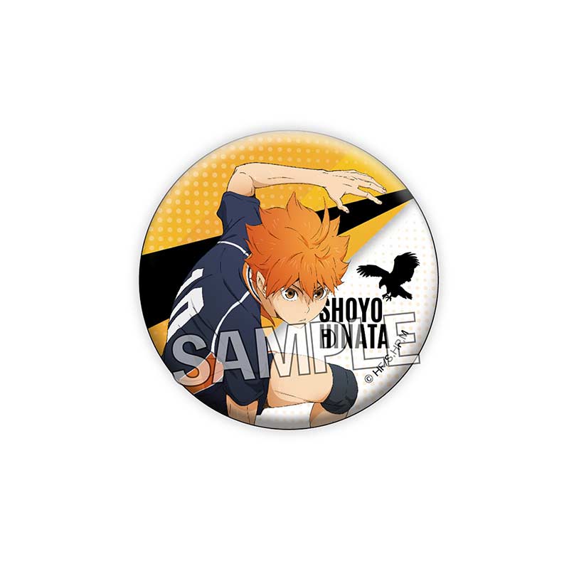 (PO) Haikyu! Giragira Can Badge - Hinata Shoyo Image_1
