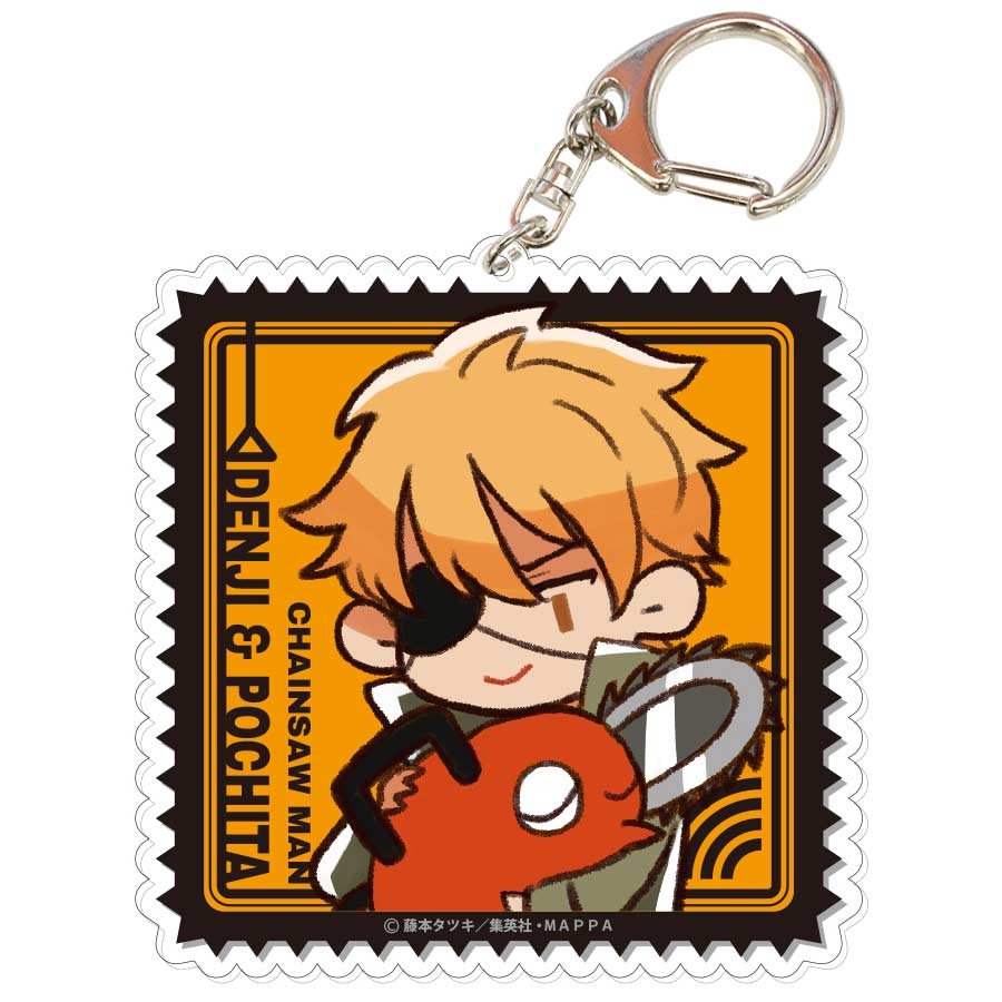 (PO) Chainsaw Man Big Acrylic Key Chain 02 Denji & Pochita Image_1