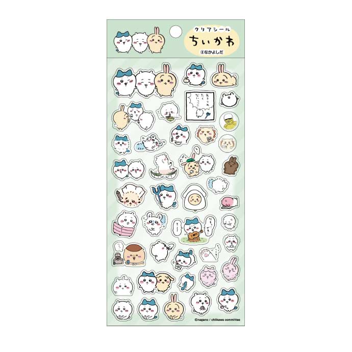 (PO) Chiikawa Clear Sticker 8 Nakayoshida Image_1