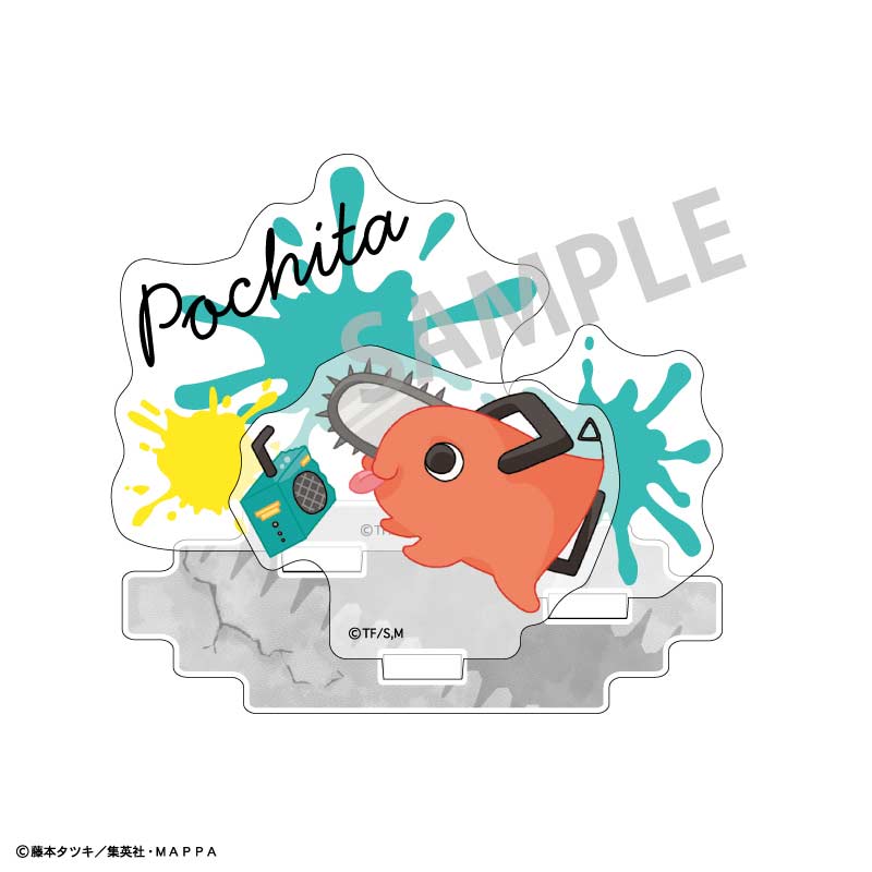 (PO) Chainsaw Man Acrylic Stand Enjoy Music - Pochita Image_2