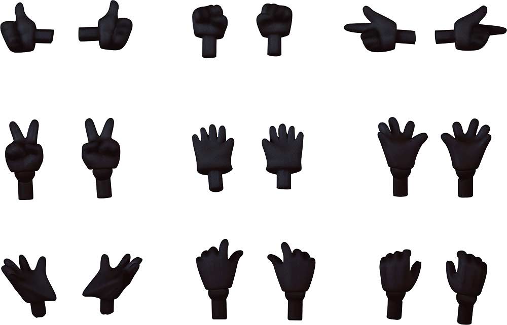 (PO) Nendoroid Doll Hand Parts Set Gloves Ver. (Black) Image_2