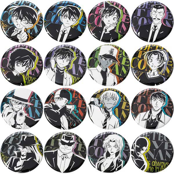 (PO) Detective Conan Chara Badge Collection Solid Art [BOX] Image_1