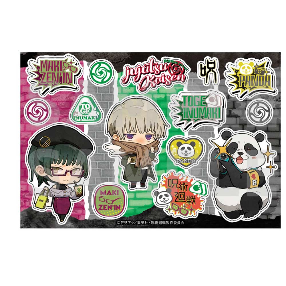 (PO) Jujutsu Kaisen Sticker Zen'in & Inumaki & Panda Holiday Ver. Image_1
