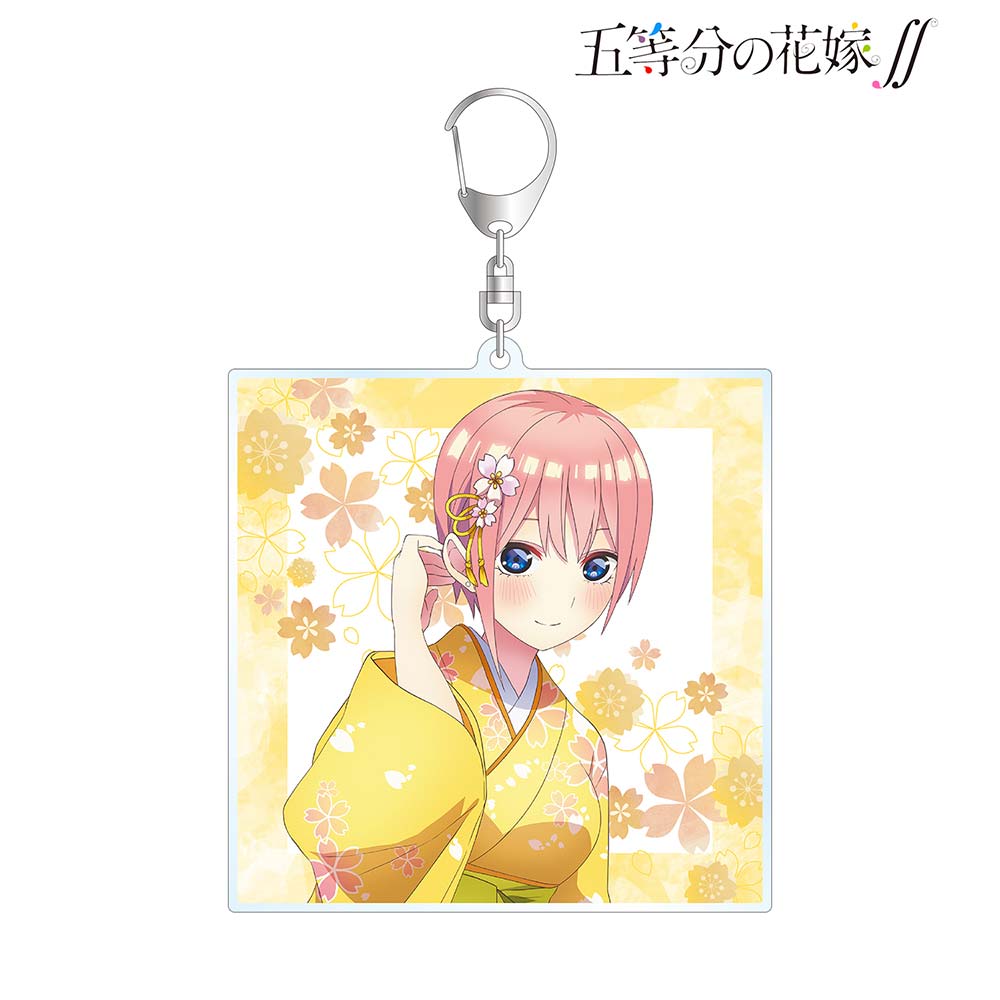(PO) The Quintessential Quintuplets Cherry Blossom Kimono Ver. Big Acrylic Key Chain Ichika Image_1