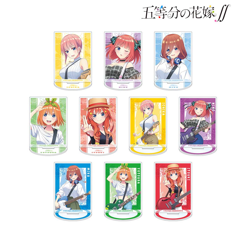 (PO) The Quintessential Quintuplets Original Illustration Guitar Performance Ver. Trading Acrylic Stand [BOX] Image_1