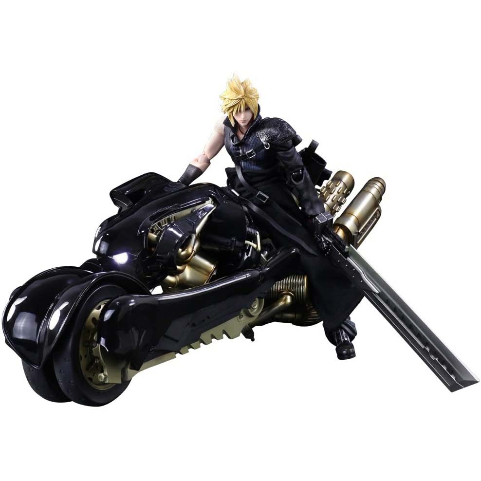 (PO) Final Fantasy VII Advent Children Play Arts Kai Cloud Strife & Fenrir (Re-issue) Image_1