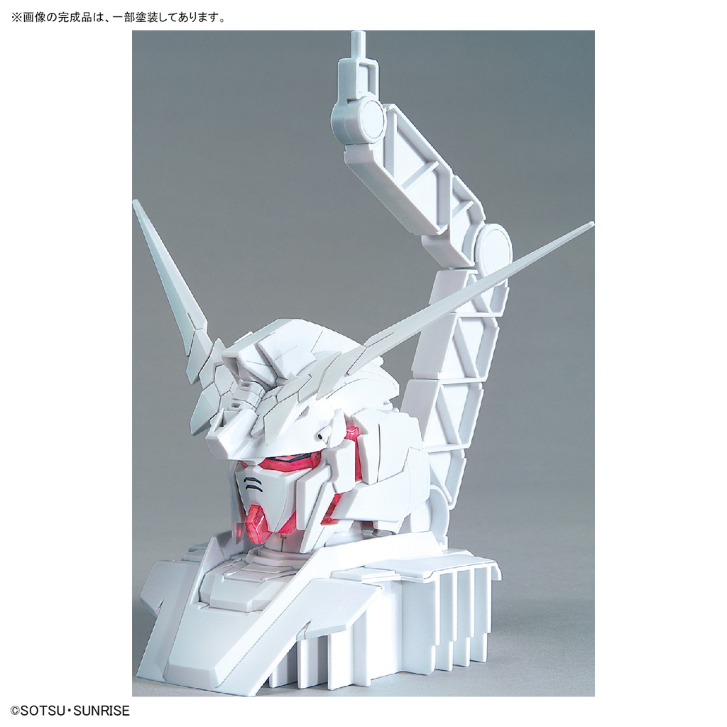 1/48 The Gundam Base Limited Unicorn Gundam Head Display Base (Psycho-Frame Color Variation Ver.) ＆Unicorn Gundam 02 Banshee Head Display Base set (P Bandai) Image_4