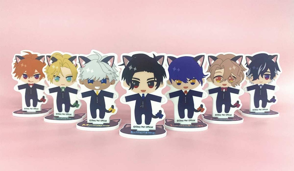 (PO) Obey Me! Black Cat Butler Cafe Reversible Acrylic Stand Complete Box [BOX] Image_3