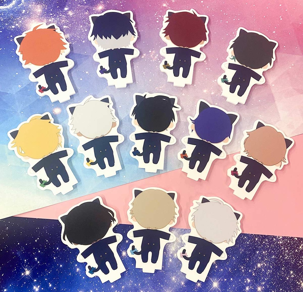 (PO) Obey Me! Black Cat Butler Cafe Reversible Acrylic Stand Complete Box [BOX] Image_6