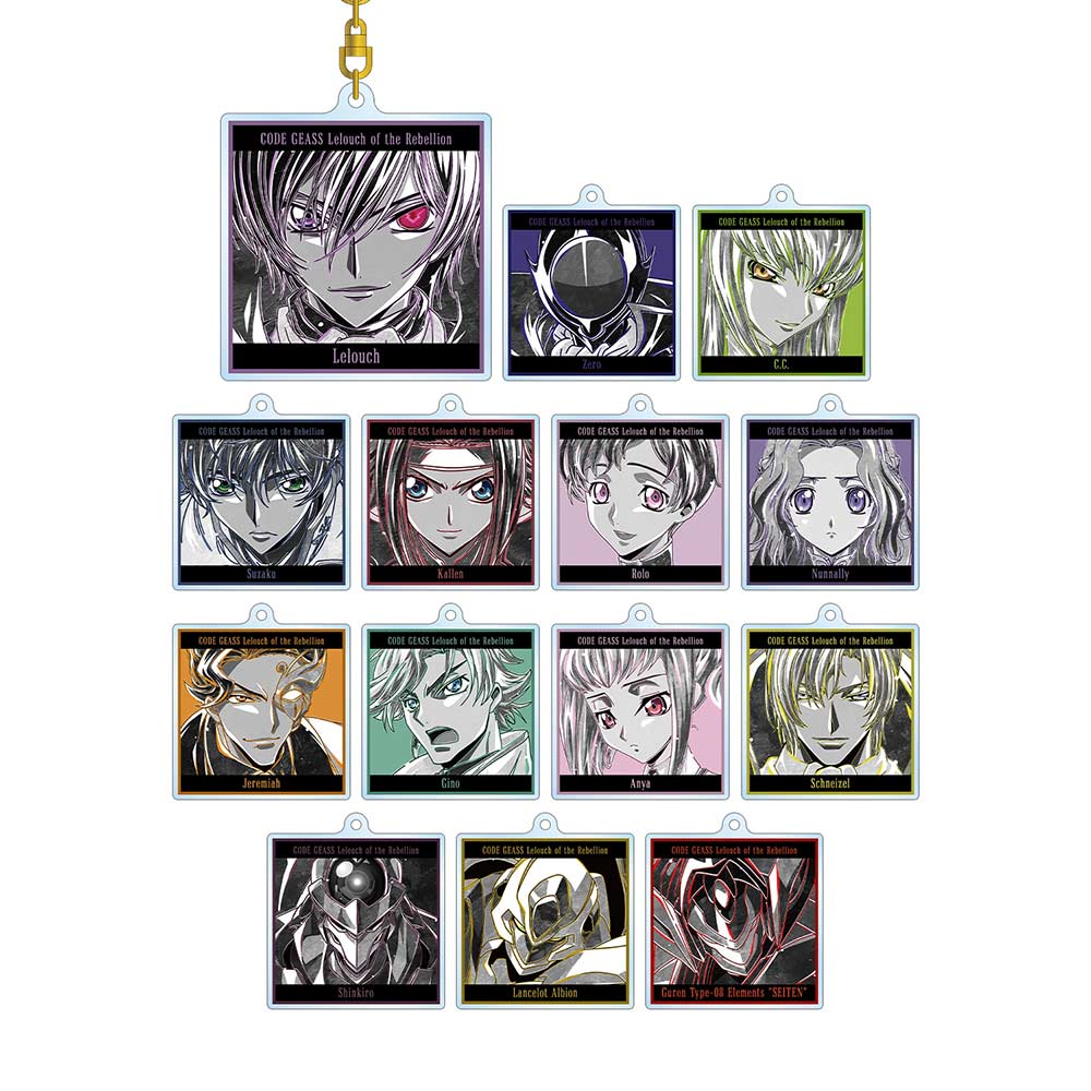 (PO) Code Geass Lelouch of the Rebellion Trading Ani-Art BLACK LABEL Acrylic Key Chain [BOX] Image_2