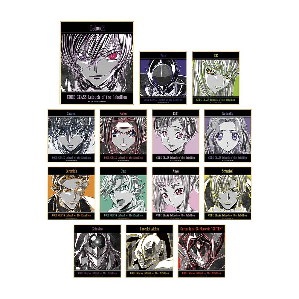 (PO) Code Geass Lelouch of the Rebellion Trading Ani-Art BLACK LABEL Mini Shikishi [BOX] Image_2