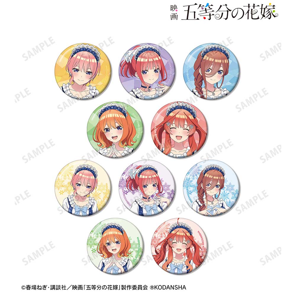 (PO) The Quintessential Quintuplets Movie Original Illustration Snow Maid Ver. Trading Can Badge [BOX] Image_1