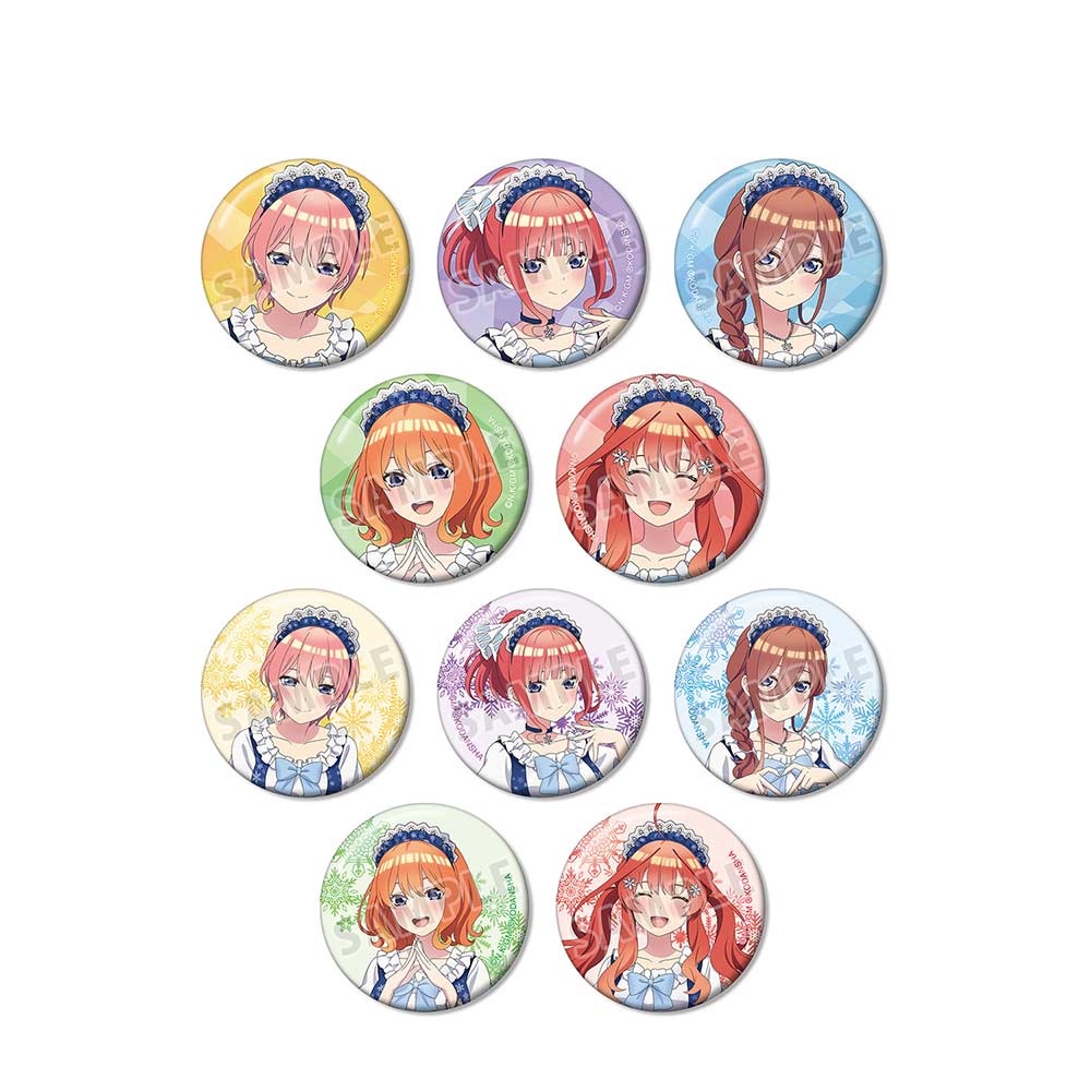 (PO) The Quintessential Quintuplets Movie Original Illustration Snow Maid Ver. Trading Can Badge [BOX] Image_2