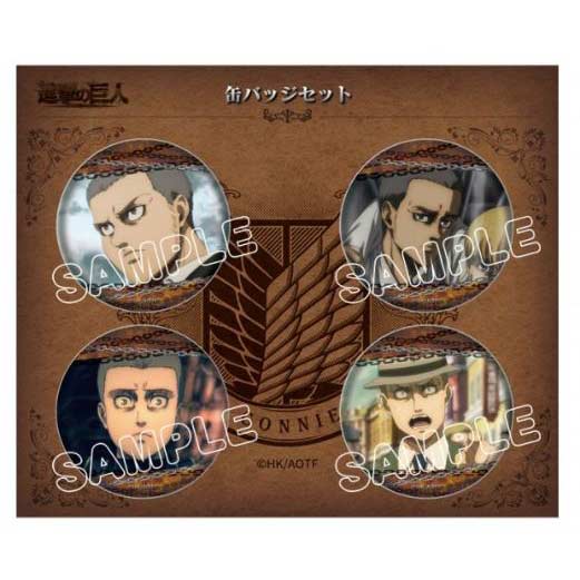 (PO) Attack on Titan Can Badge Set - Connie Image_1