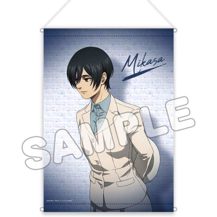 (PO) Attack on Titan Original Illustration B3 Tapestry - Mikasa Image_1