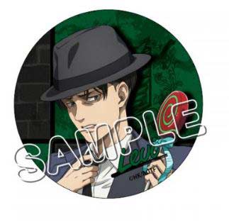 (PO) Attack on Titan Original Illustration Can Badge Levi Image_1