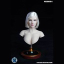 (PO) SDH018-A - Female Head Sculpt with Silver Hair (3) Image_1