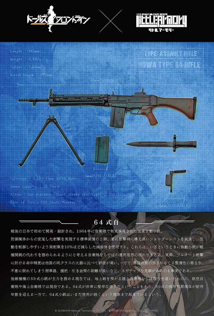 (PO) LittleArmory LADF04 Girls' Frontline Howa Type 64 Type (4) Image_10