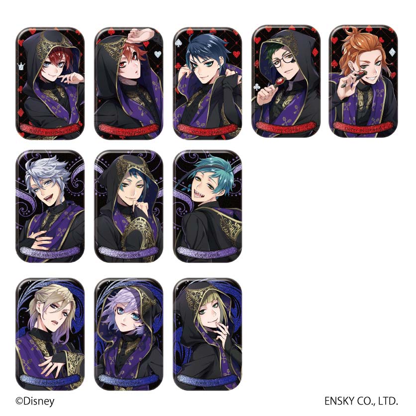 (PO) Disney Twisted Wonderland Lame Kira Square Can Badge D [BOX] Image_2