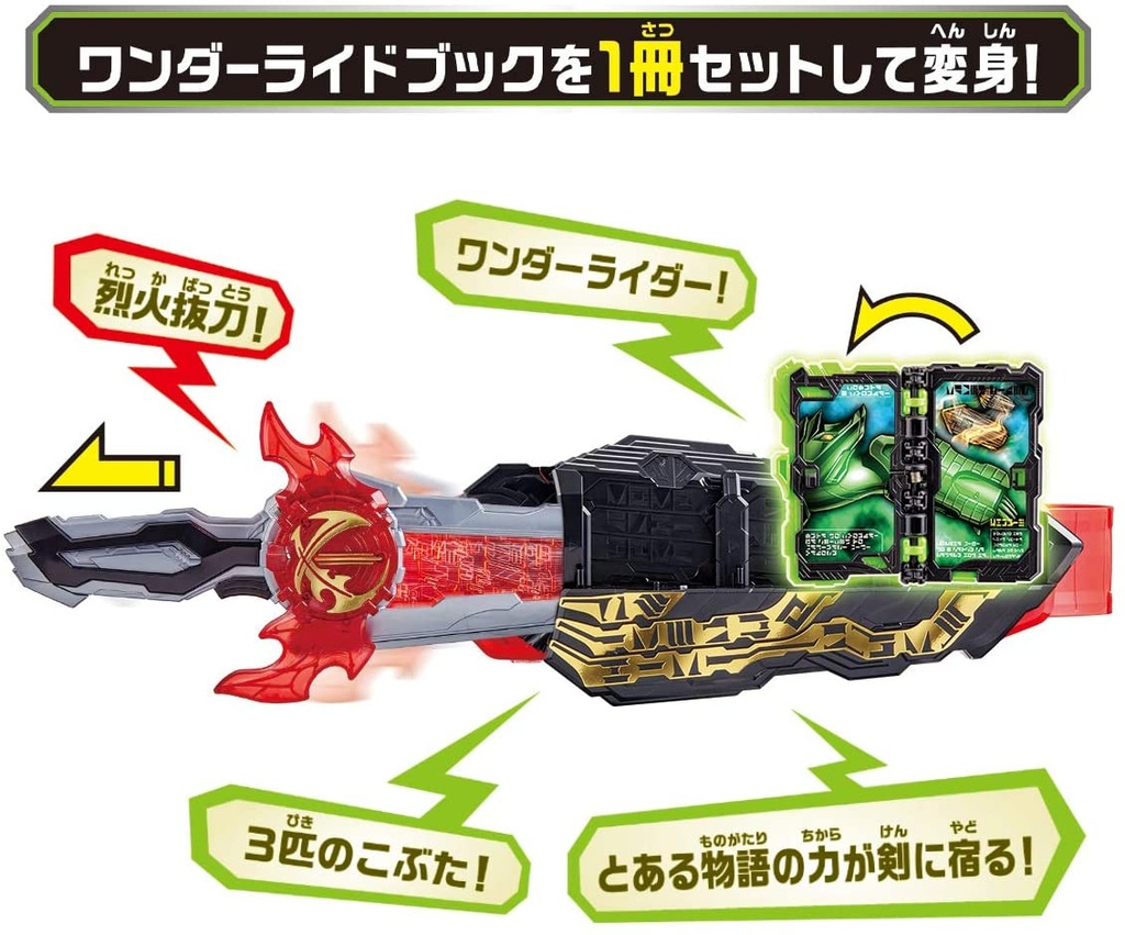Kamen Rider Saber Noutou Belt DX Sword of Logos Buckle & Kobuta 3 Kyoudai Wonder Ride Book Image_4