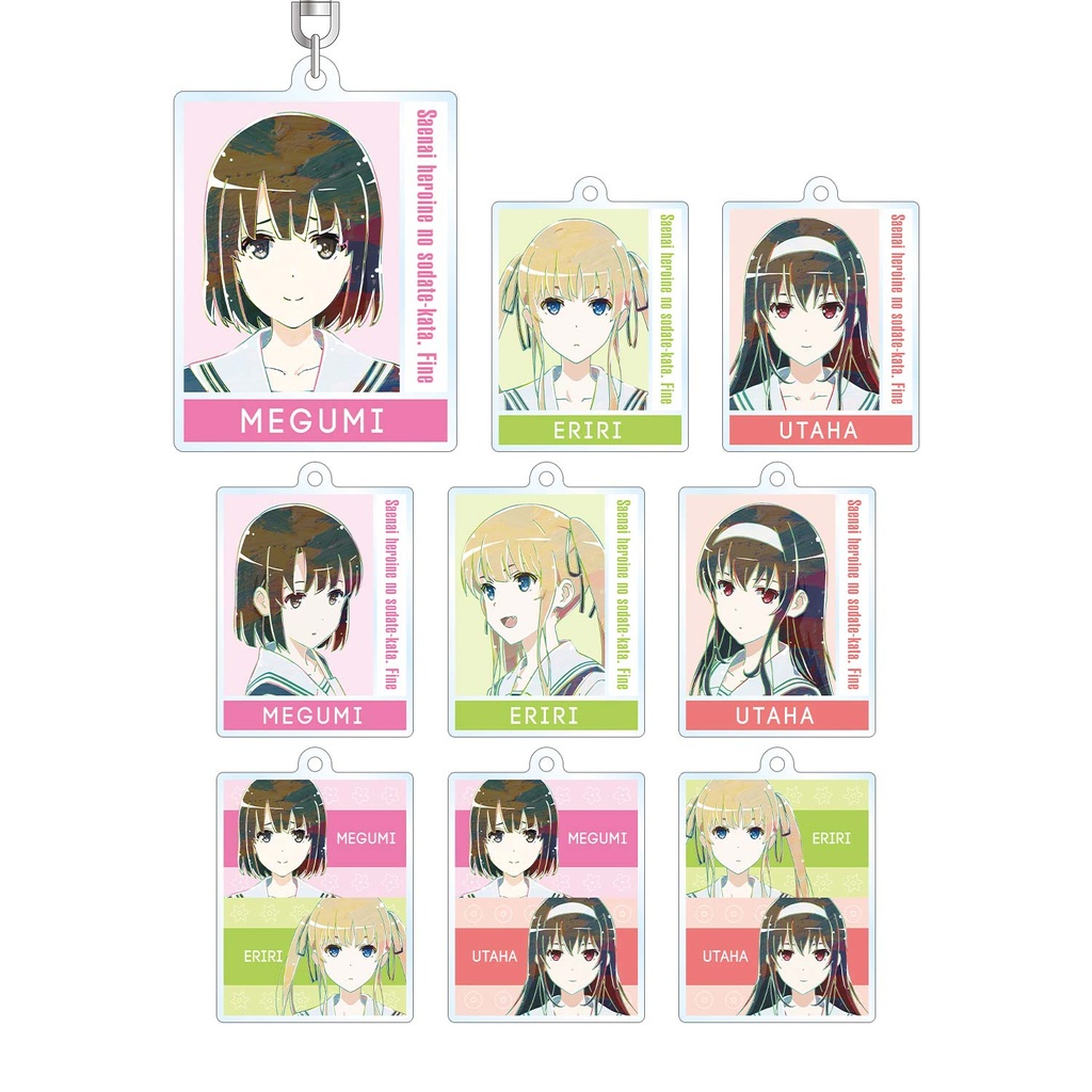 (PO) How to Raise a Boring Girlfriend Trading Ani-Art Acrylic Key Chain [BOX] Image_2