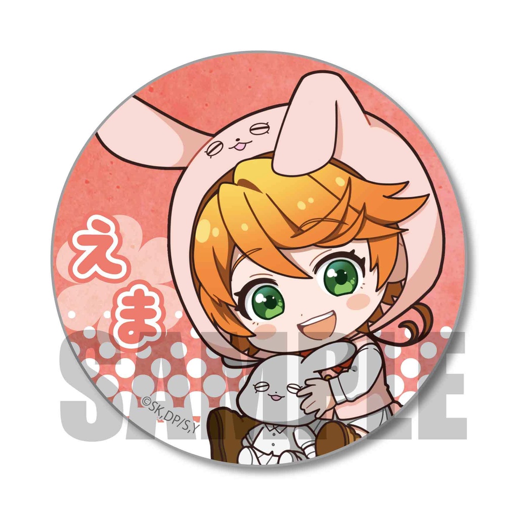 (PO) The Promised Neverland GyuGyutto Can Badge Usamimi Ver. [BOX] Image_6