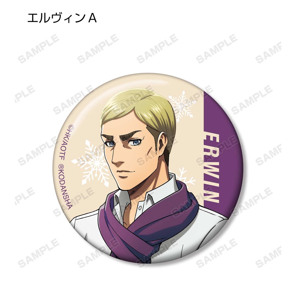 (PO) Attack on Titan Original Illustration Wear Muffler Ver. Trading Can Badge [BOX] Image_5