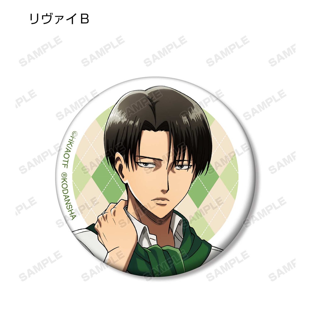 (PO) Attack on Titan Original Illustration Wear Muffler Ver. Trading Can Badge [BOX] Image_6
