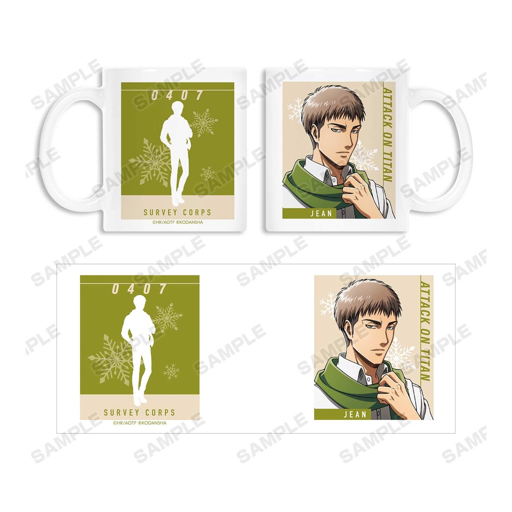 (PO) Attack on Titan Original Illustration Jean Wear Muffler Ver. Mug Image_4
