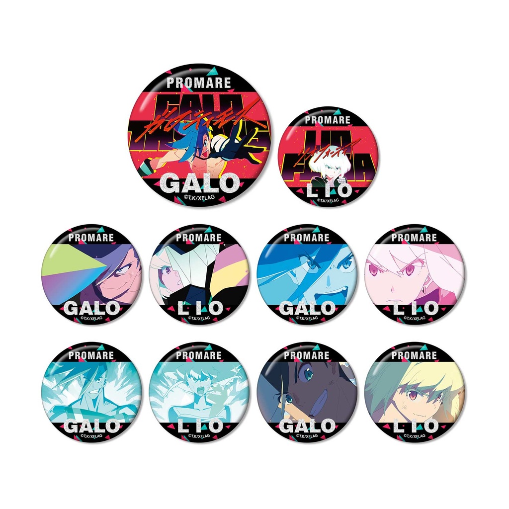 (PO) Promare Trading Galo Thymos & Lio Fotia Glitter Can Badge [BOX] Image_2