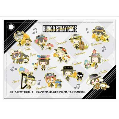 (PO) Bungo Stray Dogs x Sanrio Characters Leather Pass Case Orchestra Ver. Image_1