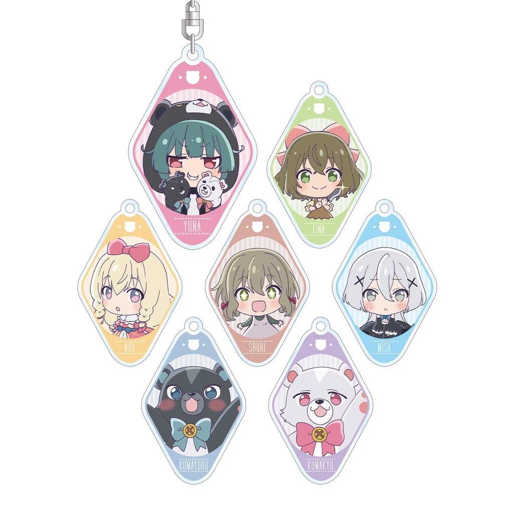 (PO) Kuma Kuma Kuma Bear Trading Acrylic Key Chain [BOX] Image_2