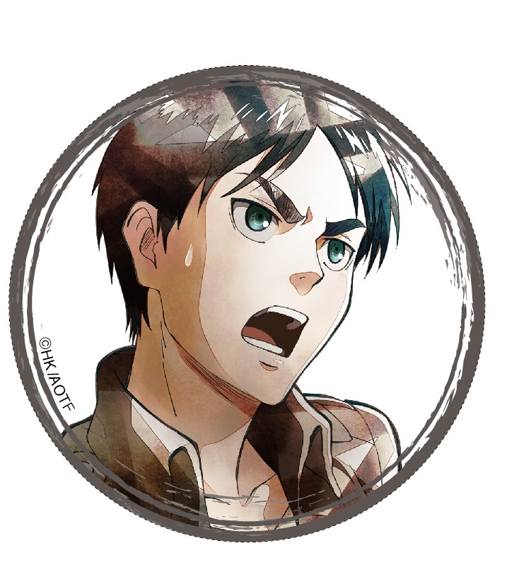 (PO) Attack on Titan Chara Badge Collection Art-Pic Eren Image_4