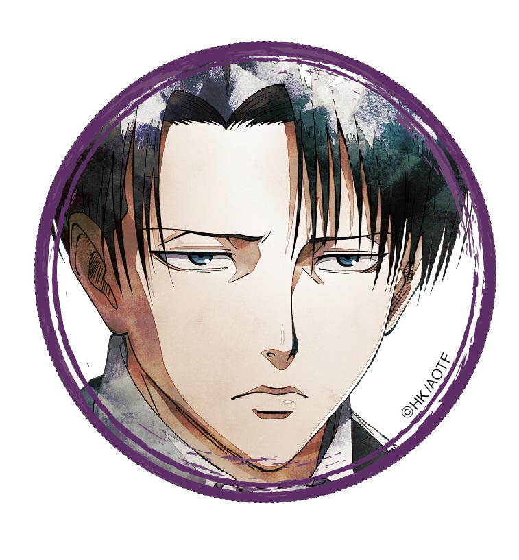 (PO) Attack on Titan Chara Badge Collection Art-Pic Levi Image_3
