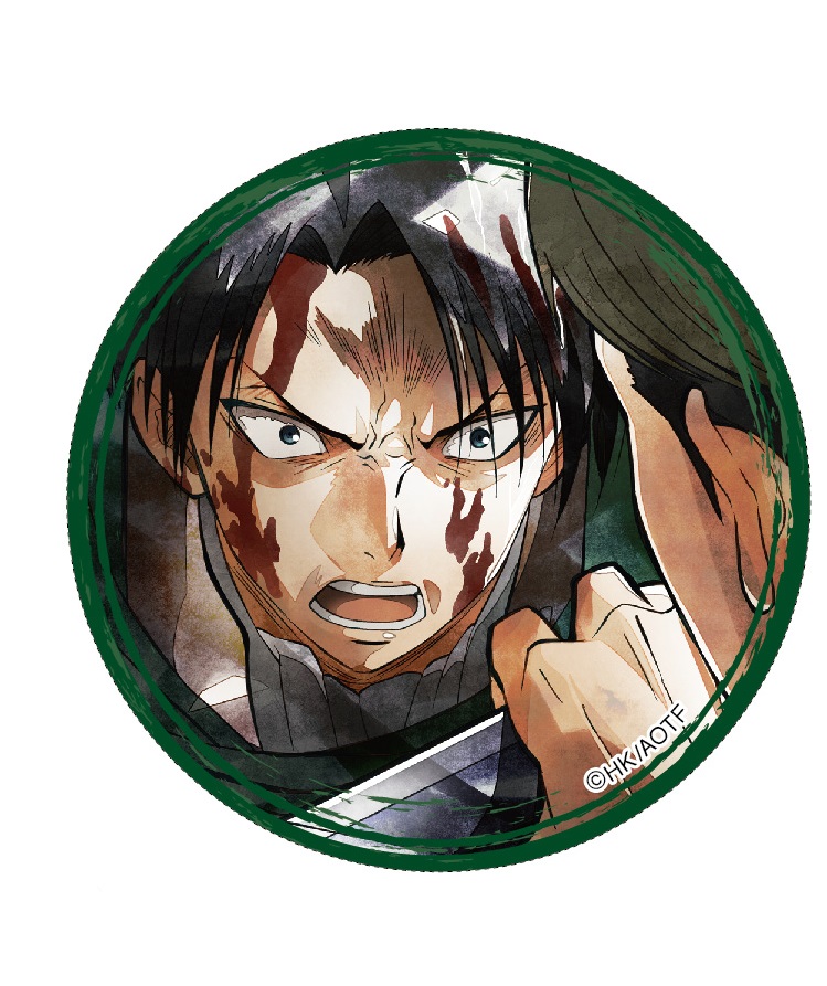 (PO) Attack on Titan Chara Badge Collection Art-Pic Levi Image_4