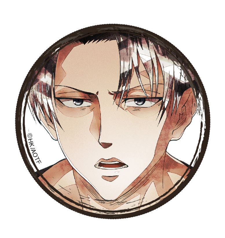 (PO) Attack on Titan Chara Badge Collection Art-Pic Levi Image_8