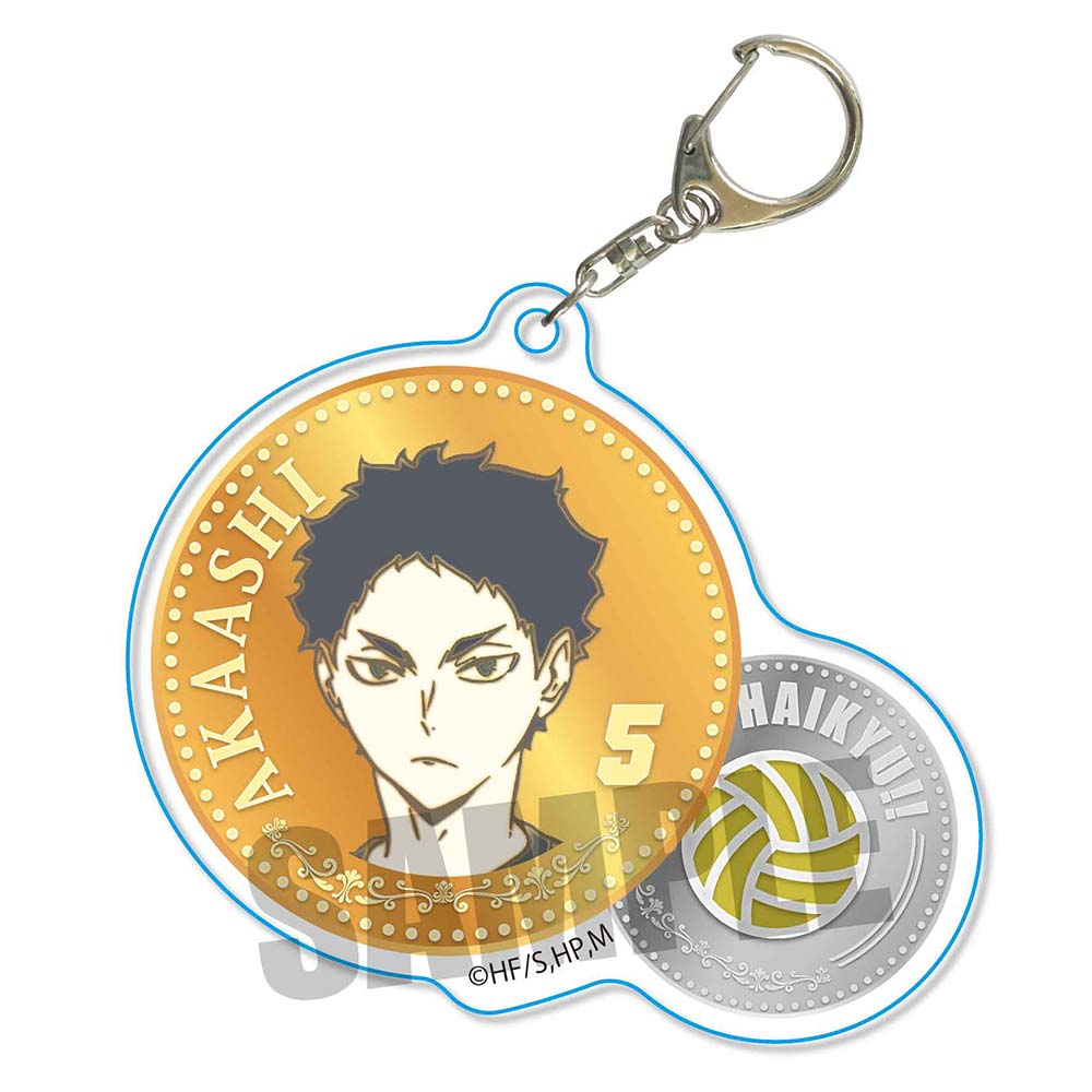 (PO) Haikyu! To The Top Chara Medal Acrylic Key Chain Akaashi Keiji (Re-issue) Image_1