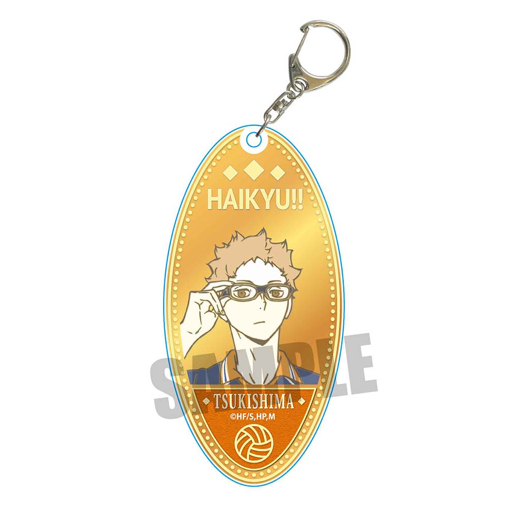 (PO) Haikyu! To The Top Chara Medal Motel Key Chain Tsukishima Kei (Re-issue) Image_1
