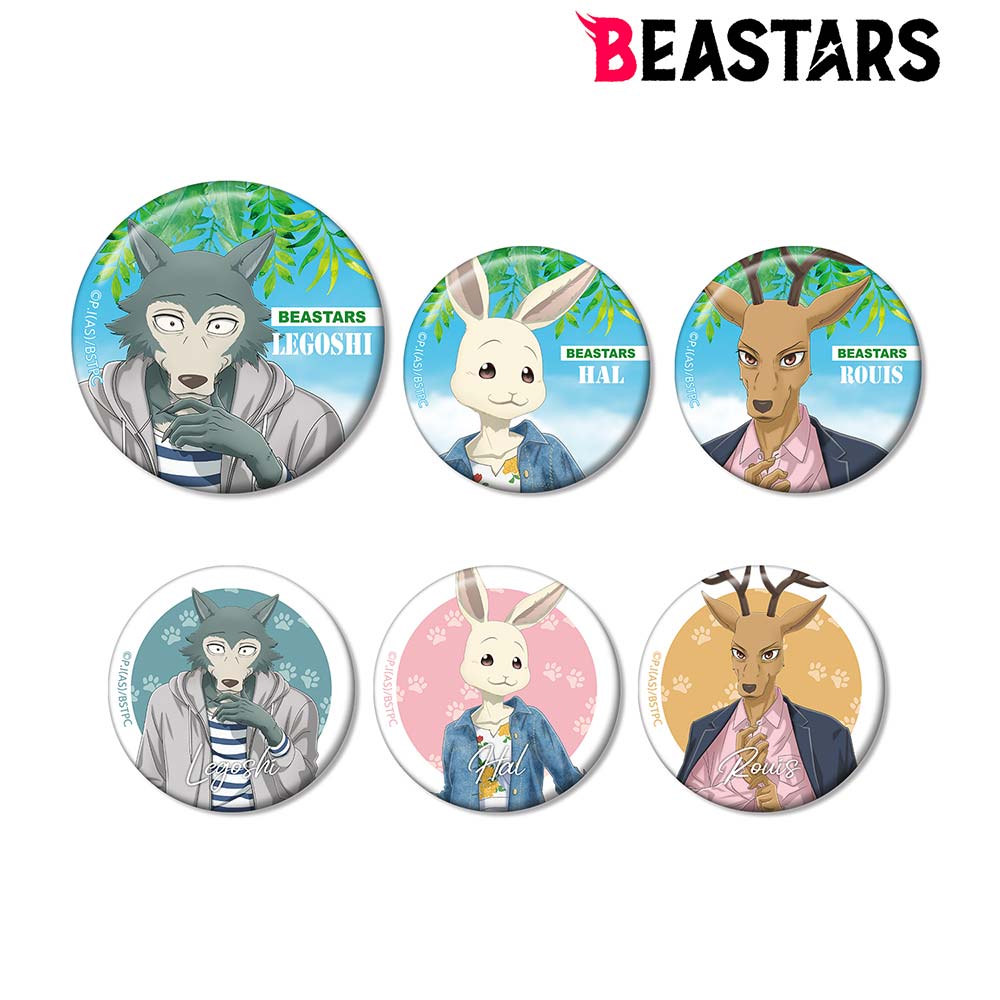 (PO) BEASTARS Tobu Zoo Collaboration Original Illustration Casual Outfit Ver. Trading Can Badge [BOX] Image_1