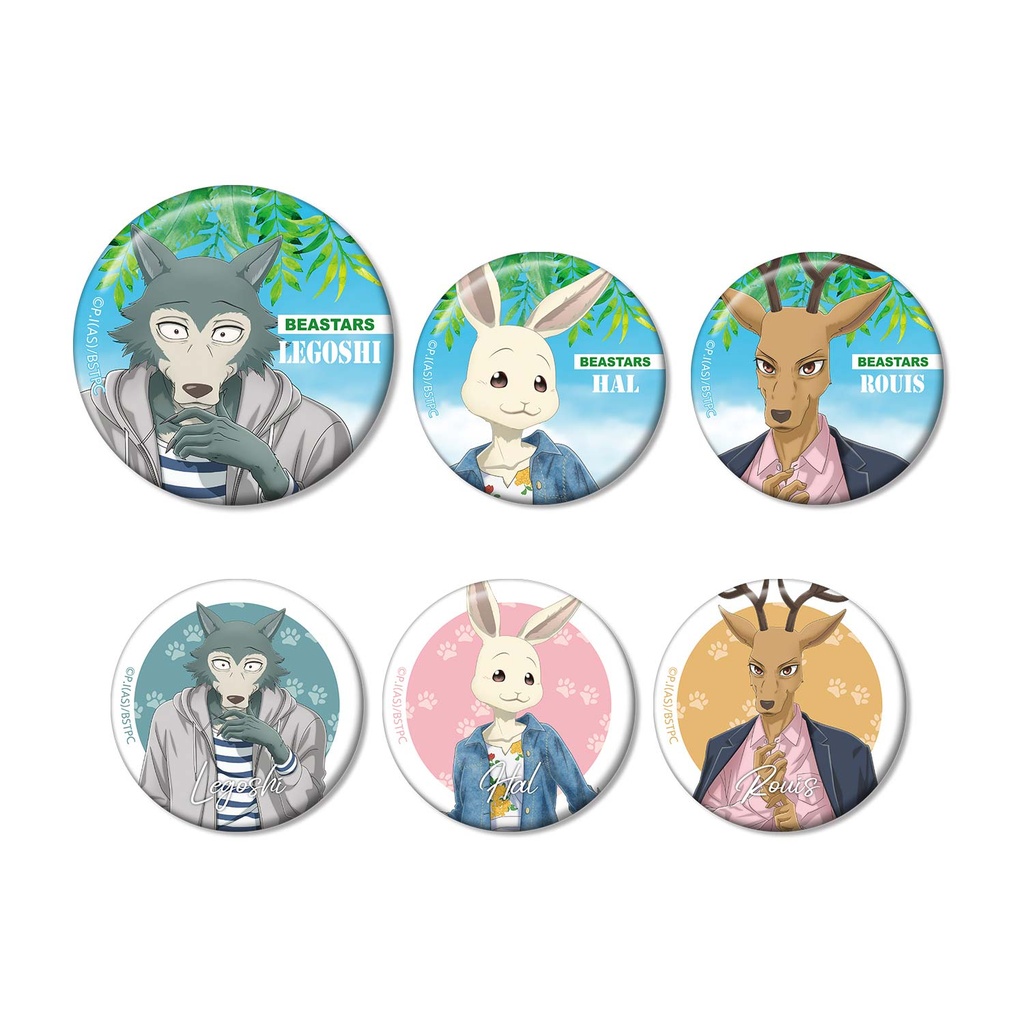 (PO) BEASTARS Tobu Zoo Collaboration Original Illustration Casual Outfit Ver. Trading Can Badge [BOX] Image_2