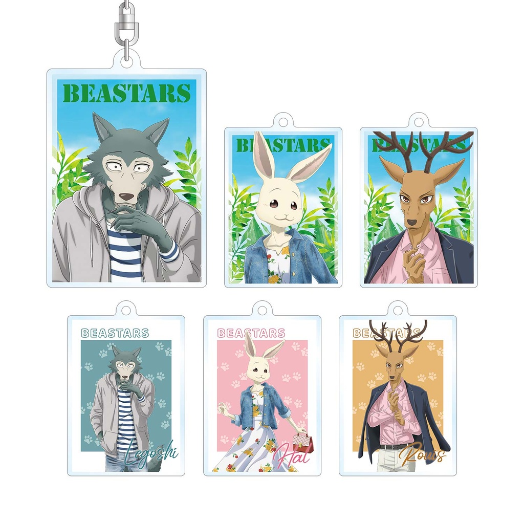 (PO) BEASTARS Tobu Zoo Collaboration Original Illustration Casual Outfit Ver. Trading Acrylic Key Chain [BOX] Image_2