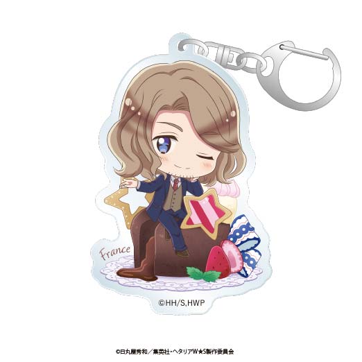 (PO) Hetalia World Stars Trading Acrylic Key Chain Chara Dolce [BOX] Image_7