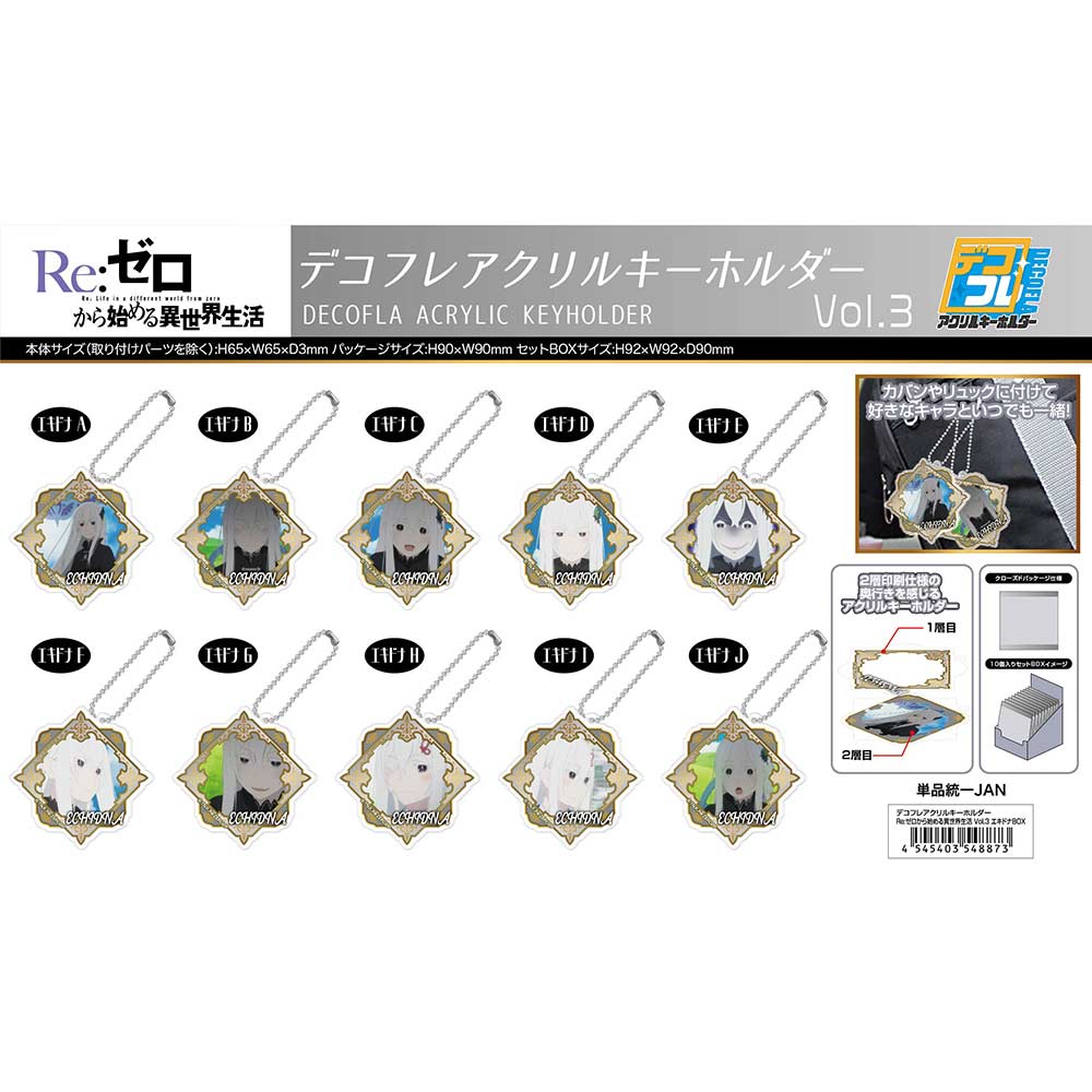 (PO) DECOFLA Acrylic Key Chain RE:Zero Starting Life in Another World Vol. 3 Echidna Box [BOX] Image_1