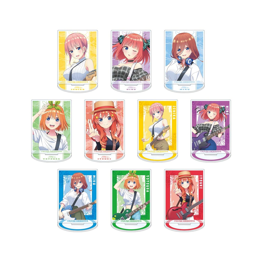 (PO) The Quintessential Quintuplets Original Illustration Guitar Performance Ver. Trading Acrylic Stand [BOX] Image_2